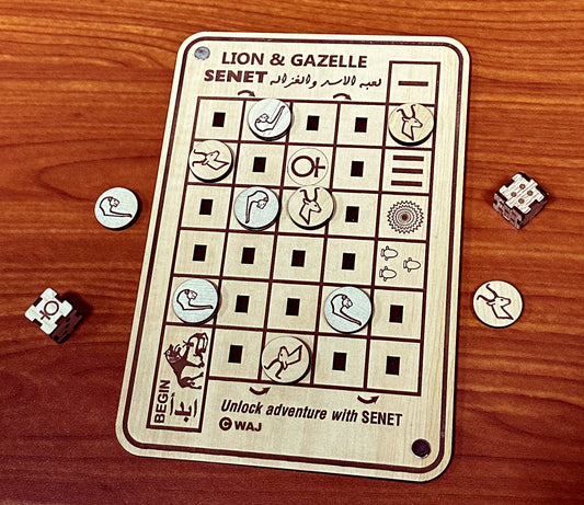 Lion & Gazelle SENET